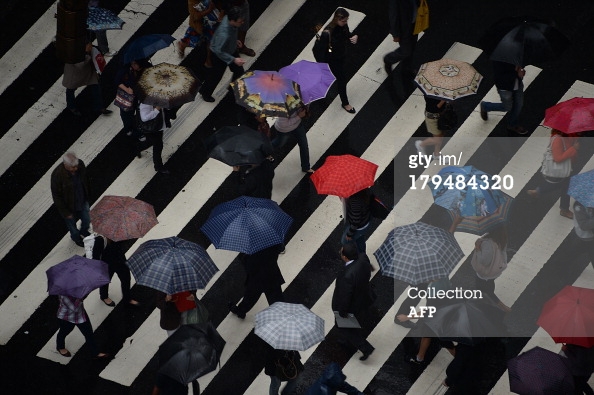 brazilian umbrellas from above // union jack creative